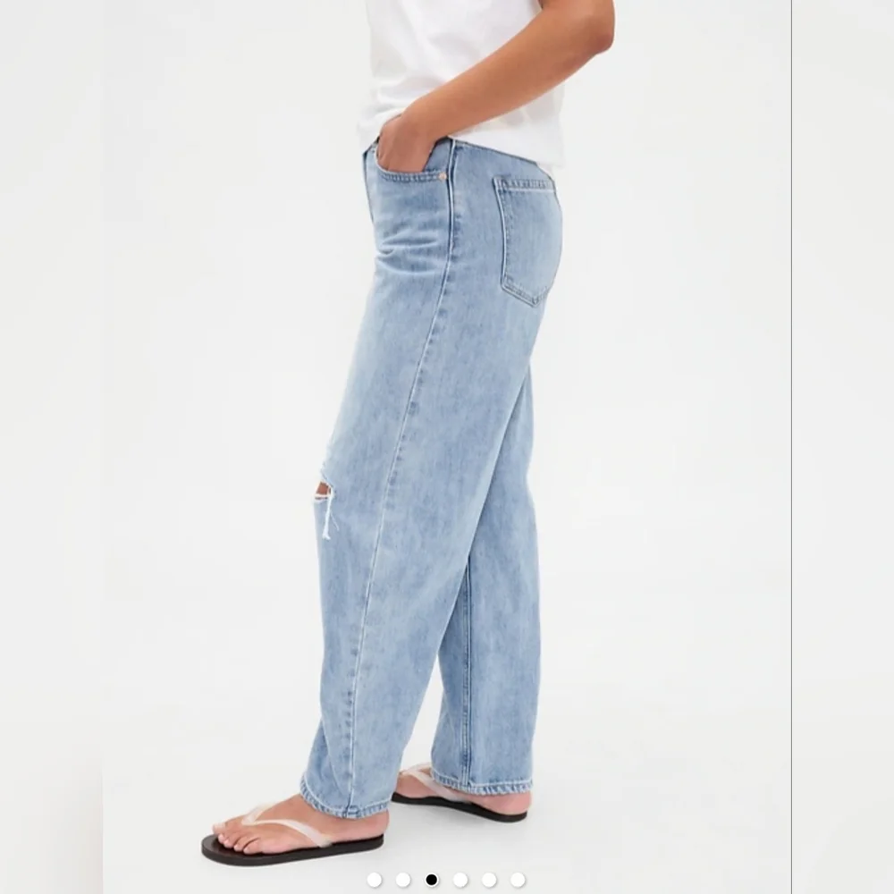 GAP Women's Curvy High Waisted Barrel Jean 32x28 - Picture 3 of 11